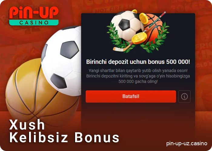 O'zbekistonlik futbolchilar uchun yangi PIN Up xush kelibsiz taklifi