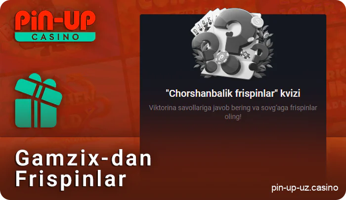 PIN Up Casino-da Gamzix-dan bepul aylanishlarni ishga tushiring